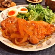 豚ロース厚切りで!簡単!ポークチャップ♩の写真