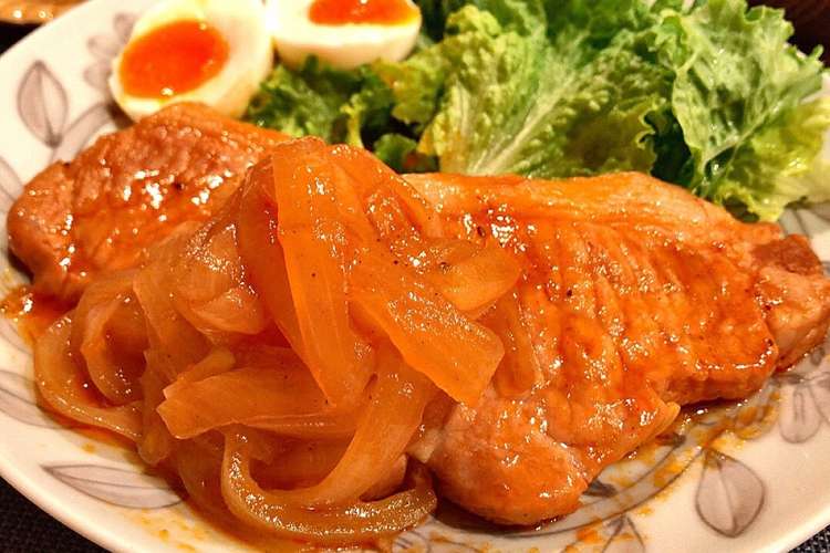 豚ロース厚切りで 簡単 ポークチャップ レシピ 作り方 By Ayakat0911 クックパッド