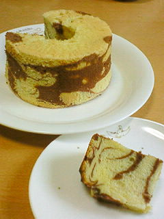 マーブルシフォンケーキ～ココアシフォン～