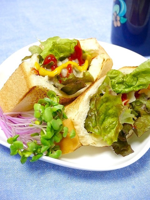 簡単！餃子ドッグ風☆サンドイッチの画像