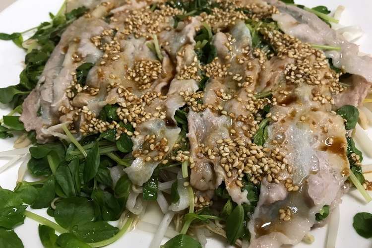 豚バラ もやし 豆苗のレンジ蒸し レシピ 作り方 By ゆうゆうショコラ クックパッド 簡単おいしいみんなのレシピが375万品