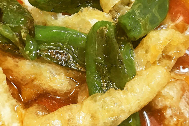 簡単 常備菜 ししとうと油揚げの煮浸し レシピ 作り方 By 櫻井商店 クックパッド 簡単おいしいみんなのレシピが352万品