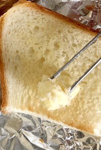 朝ごはん☆簡単☆トーストのバターの塗り方