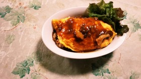残りカレーで作るオムカレー٩(Ü*)۶