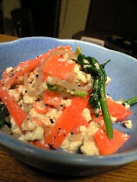 ちょっとこってり?野菜たっぷり白和え!