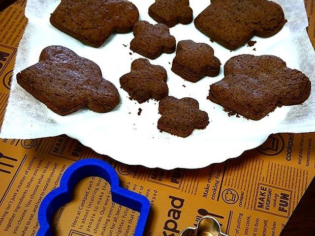 初めてでも簡単 材料3つ チョコクッキー レシピ 作り方 By だんどり亭 クックパッド 簡単おいしいみんなのレシピが366万品