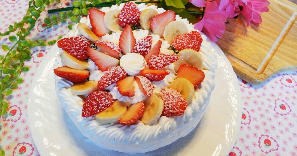 苺とバナナのショートケーキ レシピ 作り方 By さくさくmomo クックパッド 簡単おいしいみんなのレシピが350万品