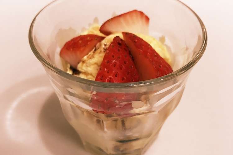 バニラアイスに苺とバルサミコ酢 レシピ 作り方 By Abake クックパッド