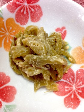 ご飯にあうふきの味噌炒め煮