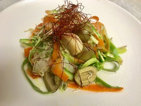 便秘解消!アスパラと野菜のパスタ風サラダ