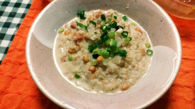 蕎麦の実と大豆のリゾット風の写真