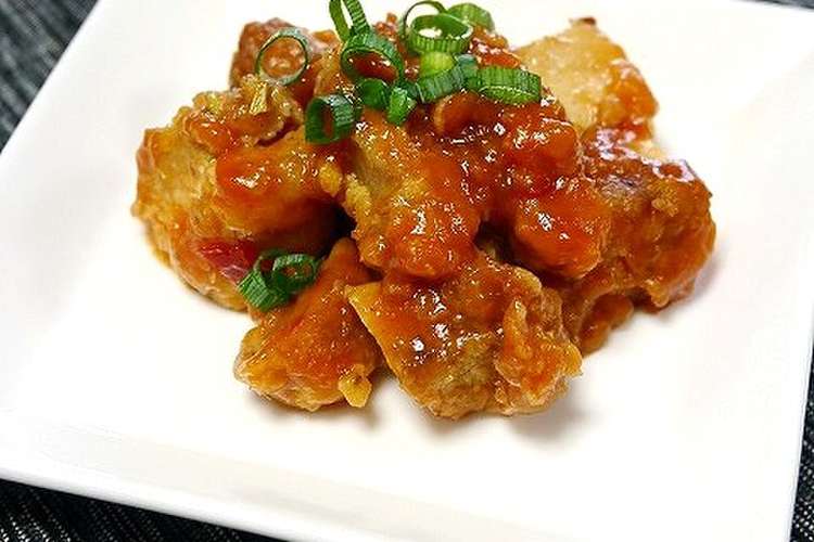 レンジで簡単 鶏チリ 唐揚げリメイク レシピ 作り方 By だんどり亭 クックパッド