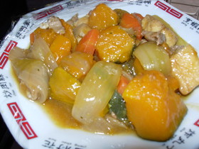 「肉かぼ」のさっぱり炒め煮