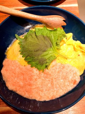 明太子とろろオムライス♡