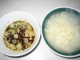 サッポロ一番艶うどんでツナのつけ麺