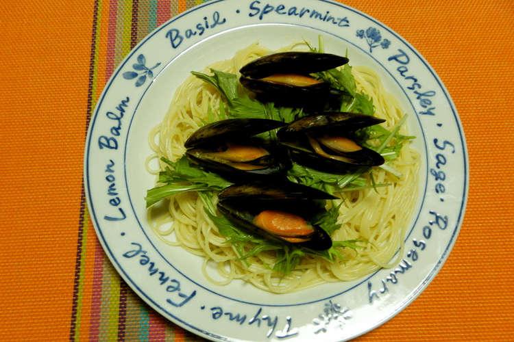 簡単 豪華 ムール貝と水菜の冷たいパスタ レシピ 作り方 By 世界のレシピに挑戦 クックパッド 簡単おいしいみんなのレシピが356万品