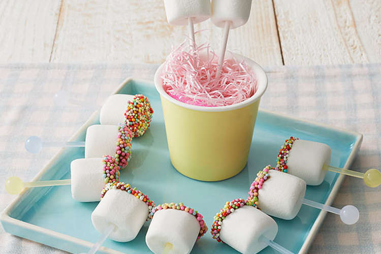 キレイな歯並びに マシュマロで歯チョコ レシピ 作り方 By 花王クリアクリーン クックパッド 簡単おいしいみんなのレシピが350万品