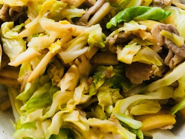 簡単 筍と豚肉キャベツの味噌炒め レシピ 作り方 By Kekato クックパッド 簡単おいしいみんなのレシピが350万品