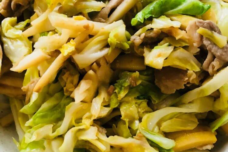 簡単 筍と豚肉キャベツの味噌炒め レシピ 作り方 By Kekato クックパッド 簡単おいしいみんなのレシピが357万品