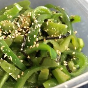 超簡単!無限ピーマン【塩昆布の陣】の写真