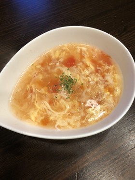 飲むオムレツ!☆卵とトマトのスープ