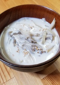 豆乳＆舞茸❁食べるスープ❁味噌汁