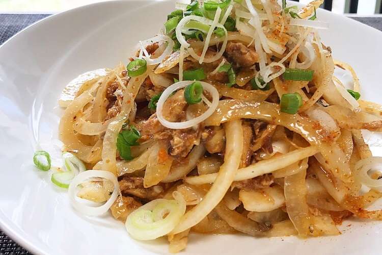 新玉ねぎとさば味噌缶で甘辛味噌サラダ レシピ 作り方 By ほちさんほろさん クックパッド 簡単おいしいみんなのレシピが356万品