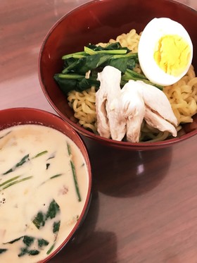 あと味ピリッとまろやか豆乳つけ麺!