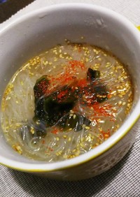【ズボラ飯】中華春雨スープ