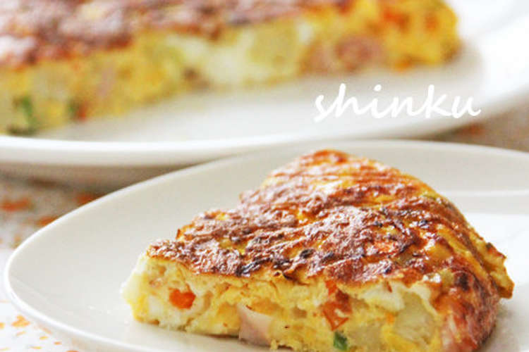 簡単 彩り野菜のスパニッシュオムレツ レシピ 作り方 By Shinku クックパッド 簡単おいしいみんなのレシピが352万品