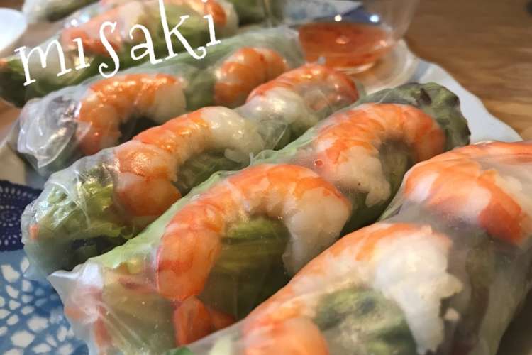 アレンジ自在 巻くだけ簡単 生春巻き レシピ 作り方 By Canary Bird クックパッド 簡単おいしいみんなのレシピが357万品