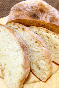 簡単パン作り☆ほんのり甘いこねないパン