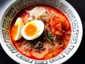 ふるるビビン冷麺で冷し担々麺
