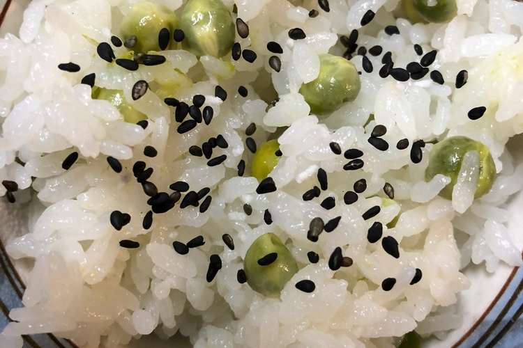 うすいえんどう豆で作る豆ご飯 レシピ 作り方 By たんたん7 クックパッド