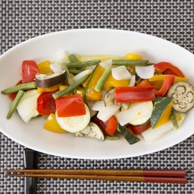 夏野菜のごろごろ蒸し