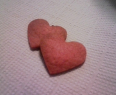 ラブリー♥苺のハートクッキーの写真