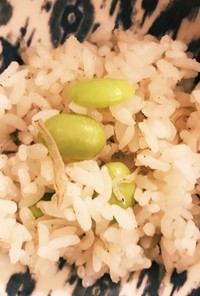 山椒が香る〜♪じゃこ枝豆ごはん