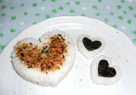 愛を伝える♡♡o。ハートのおにぎり♫