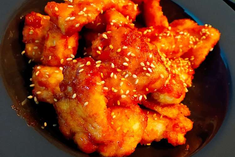 甘辛 韓国風チキン レシピ 作り方 By Chiemin クックパッド 簡単おいしいみんなのレシピが360万品