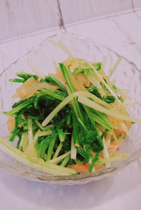 水菜の中華クラゲ和え