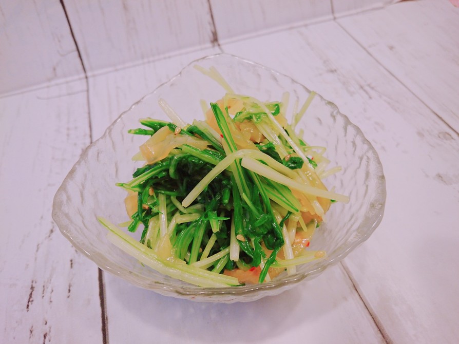 水菜の中華クラゲ和えの画像
