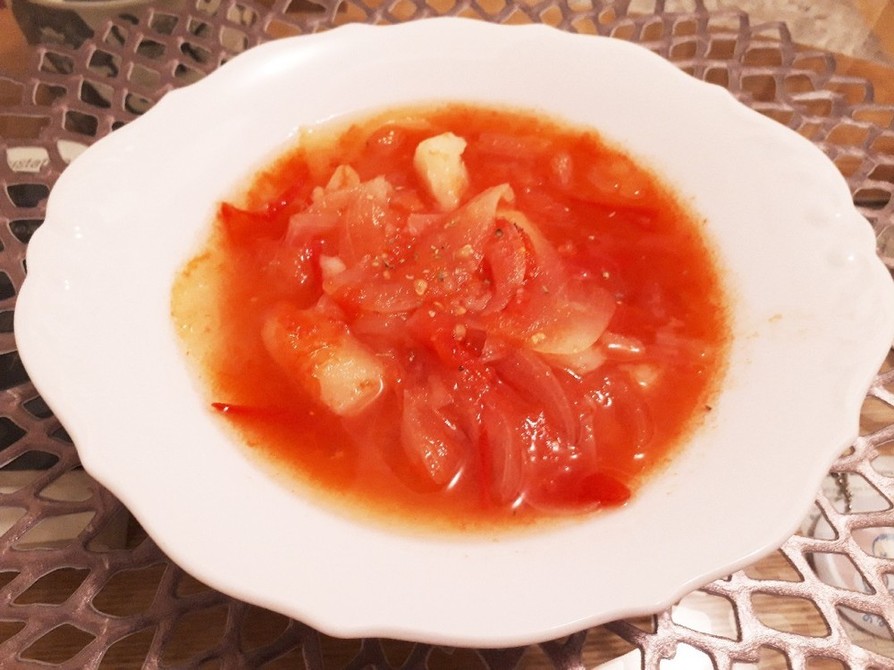 妊娠中の体重管理に♡トマトスープの画像