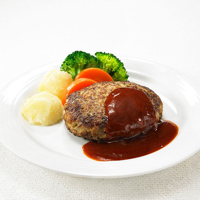 大豆のお肉のヘルシーハンバーグの写真
