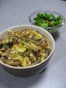 ∪・ω・∪簡単ブタ丼