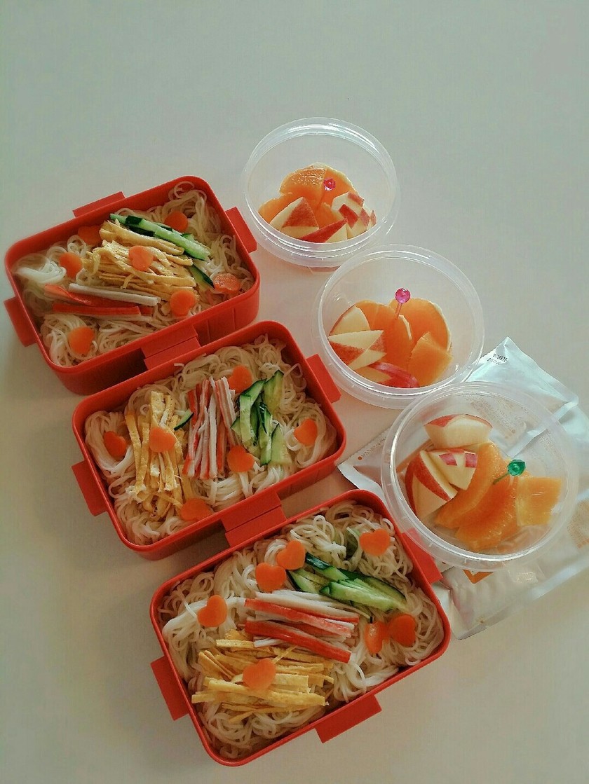 そうめん弁当★女子高生 by かふかう 【クックパッド】 簡単