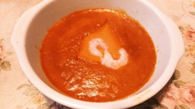 甘エビの頭としっぽで作るビスク