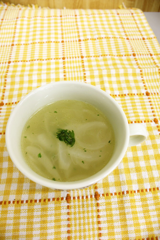 新タマネギのスープの画像