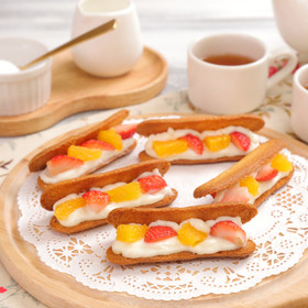 HMで簡単♪フルーツチーズサンドクッキー
