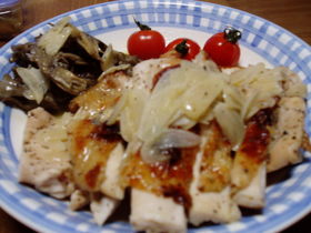 鶏のグリル焼き~白ワインの簡単ソース~