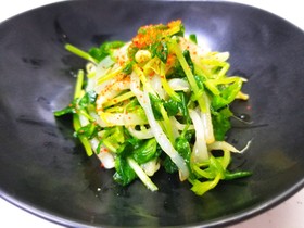 レンジで簡単!豆苗ともやしの白ドレ和え